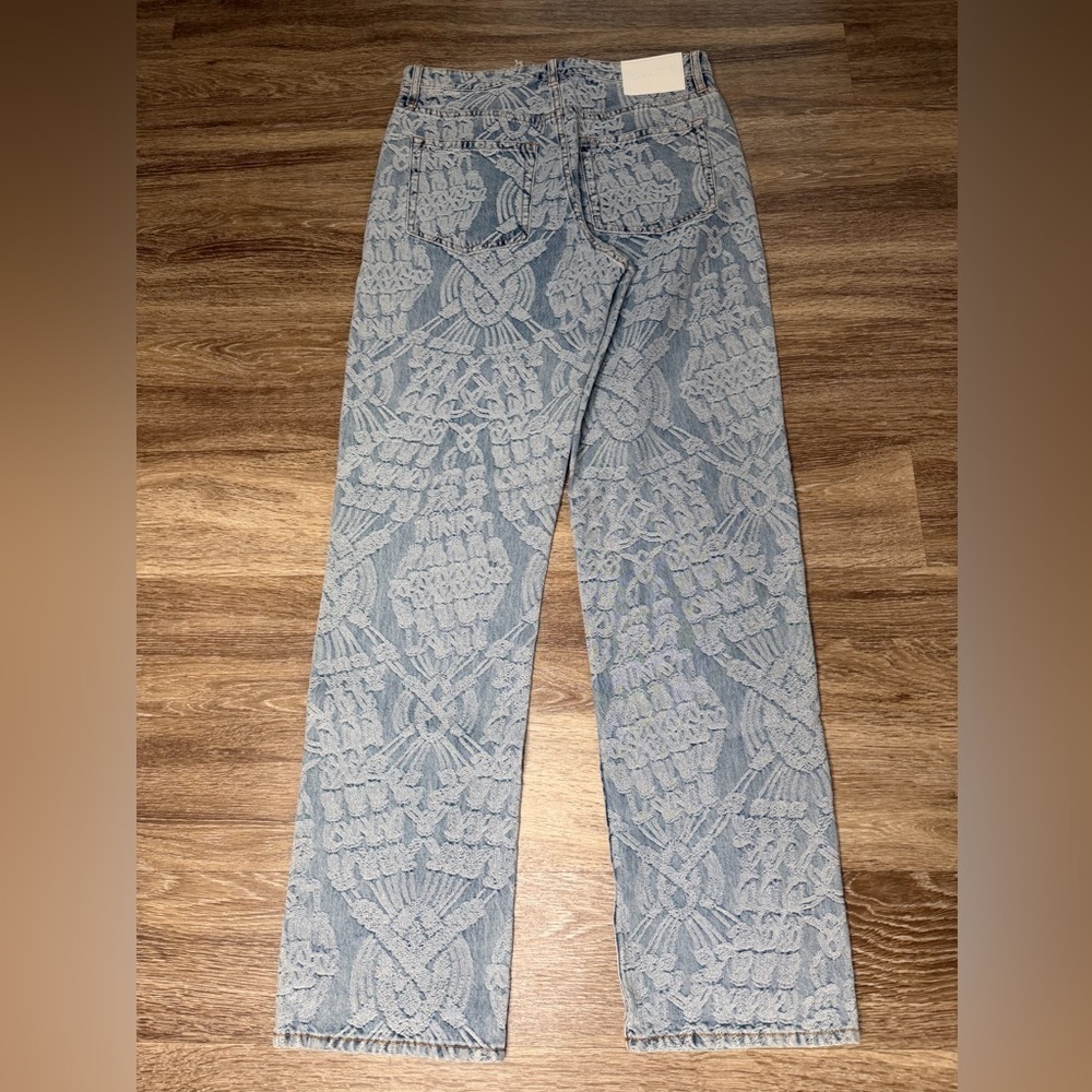 Daily Paper NWT Settle Macramé Jacquard Straight Leg Jeans Size 32 - Picture 10 of 10
